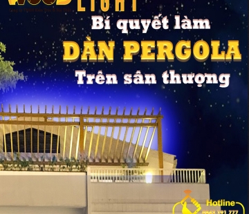 Hướng Dẫn Thi Công Lam Hộp Gỗ Nhựa Ngoài Trời Làm Giàn Pergola Mái Hiên Sân Thượng 