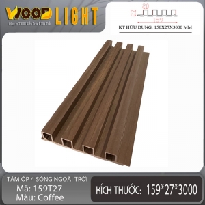 Tấm Ốp 4 Sóng Vừa 159T27-COFFEE