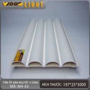 Tấm Ốp Bán Nguyệt 4 Sóng To M4-43